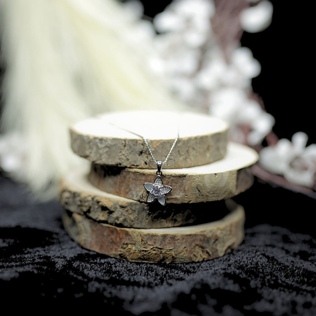 Eternal Blossom Silver Necklace Set